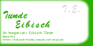 tunde eibisch business card